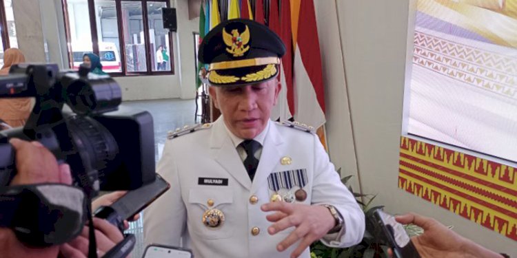 Mulyadi Irsan usai dilantik sebagai Pj Bupati Tanggamus di Mahan Agung Rumah Dinas Gubernur, Rabu (27/9)/RMOLLampung