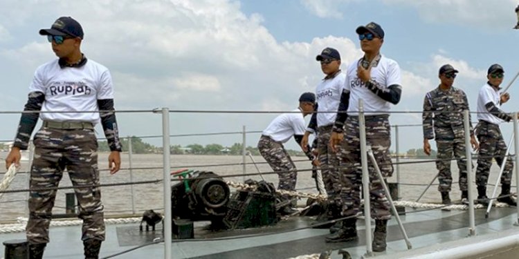  Tim Ekspedisi Rupiah Berdaulat BI Kalsel-TNI AL/RMOLKalsel