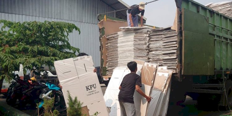 Pendistribusian logistik Pemilu 2024 di Provinsi Lampung/Ist