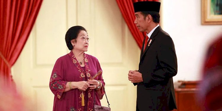 Presiden Joko Widodo bersama Ketua Umum PDI Perjuangan Megawati Soekarnoputri/Net