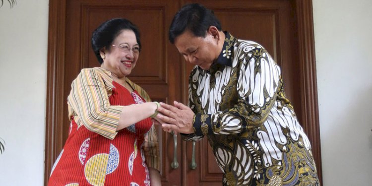 Prabowo Subianto saat menemui Ketum PDIP, Megawati Soekarnoputri, beberapa waktu lalu/Ist