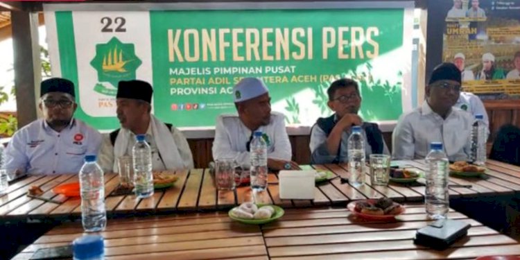 Konferensi pers partai PAS Aceh dukung Anies-Cak Imin di Pilpres 2024 mendatang/Ist