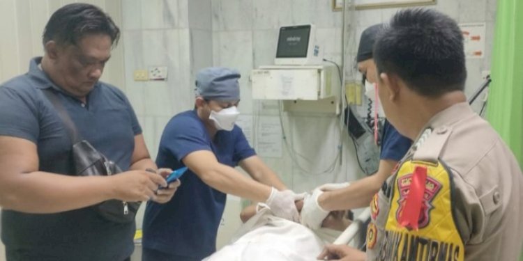 Pelajar tewas dalam aksi tawuran dibawa ke RS Imanuek, Bandar Lampung/Ist