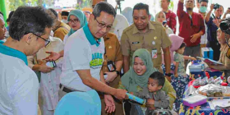 Penjabat (Pj) Gubernur DKI Jakarta Heru Budi Hartono hadir dalam peluncuran Gerakan Anak Sehat: Bersama Cegah Stunting yang diinisasi oleh Kemenkes RI/Ist