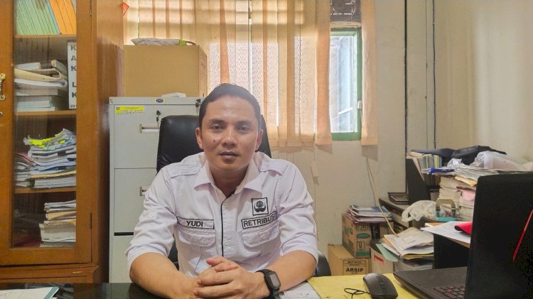 Kepala Bidang Pengelolaan Pendapatan Provinsi Bengkulu Yudi Karsa di ruang kerjanya, Rabu (1/11/2023)/Ist