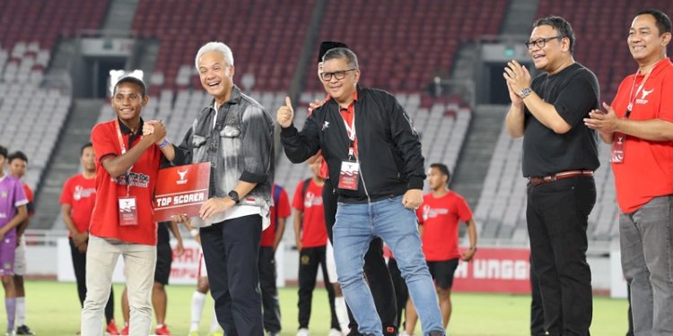  Bacapres Ganjar Pranowo di Stadion Utama Gelora Bung Karno (GBK), Senayan, Jakarta Pusat, Jumat malam (3/11)/Ist
