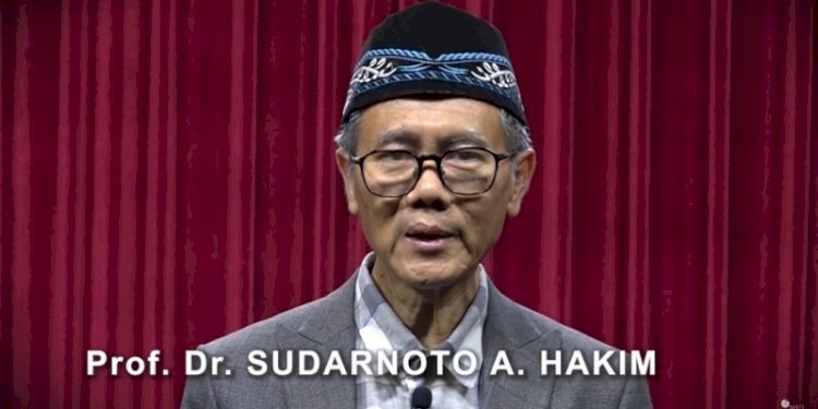 Ketua MUI Bidang Hubungan Internasional, Sudarnoto Abdul Hakim saat menyerukan masyarakat Indonesia untuk bergabung dalam aksi damai Bela Palestina/YouTube