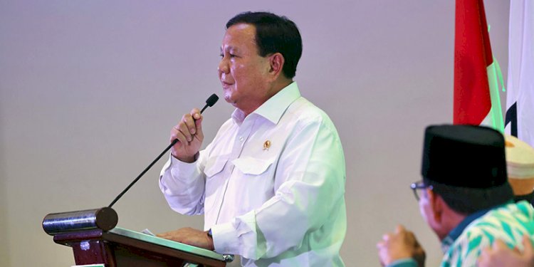 Bakal capres Koalisi Indonesia Maju, Prabowo Subianto, saat menghadiri Dialog Cendekia di Makassar, Sabtu (4/11)/Ist