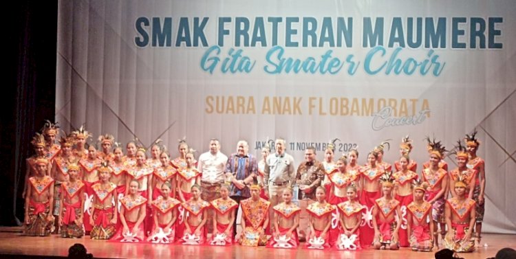 Konser paduan suara anak-anak SMAK Frateran Maumere Gita Smater Choir (GSC) di Teater Jakarta, Taman Ismail Marzuki (TIM), Cikini, Jakarta Pusat/Ist