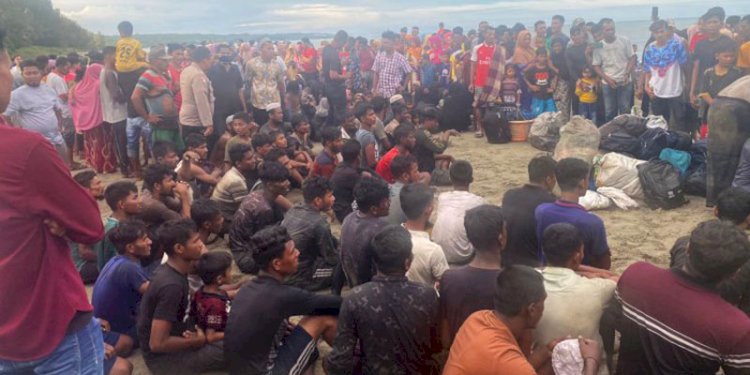 Ratusan pengungsi Rohingya kembali mendarat di pantai kawasan Pidie, Aceh/Istimewa