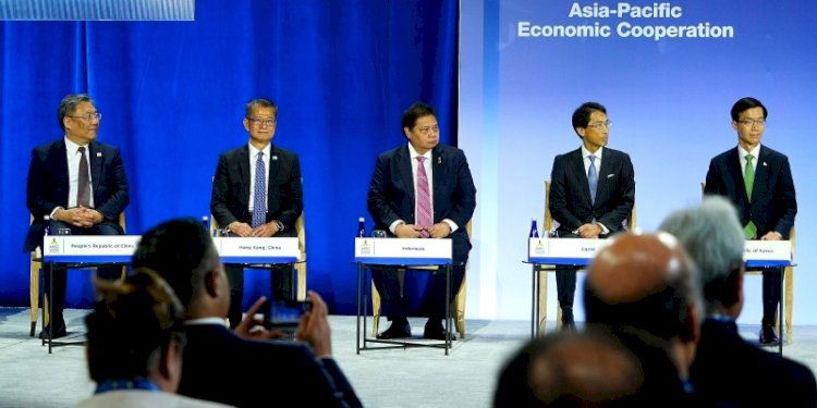 Menteri Koordinator Bidang Perekonomian Airlangga Hartarto menghadiri forum APEC Business Advisory Council (ABAC) dalam rangkaian kunjungan kerja ke San Francisco, Amerika Serikat, pada Kamis (16/11)/Ist