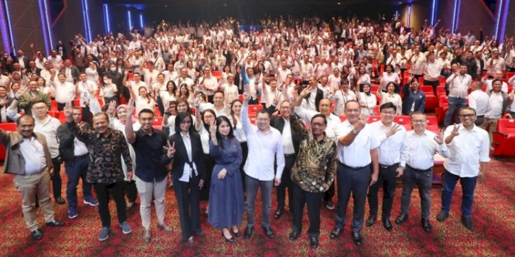 Menteri Koordinator Bidang Politik, Hukum dan Keamanan (Menko Polhukam) Mahfud MD bersama peserta di MNC Forum LXXIII (73rd) di Jakarta Concert Hall, MNC Center, Menteng, Jakarta Pusat/Ist