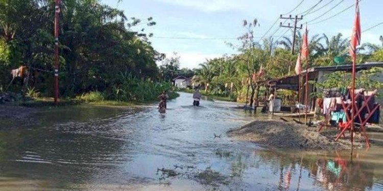 Kondisi banjir yang mulai surut di sejumlah kecamatan di Nagan Raya/Dok BPBD Nagan Raya