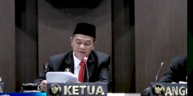 Ketua DKPP RI, Heddy Lugito di Ruang Sidang Utama Kantor DKPP RI, Jalan KH Wahid Hasyim, Jakarta Pusat, Jumat (8/12)/RMOL