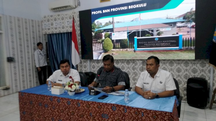 Kepala BNN Provinsi Bengkulu menggelar Realis kinerja selama Tahun 2023