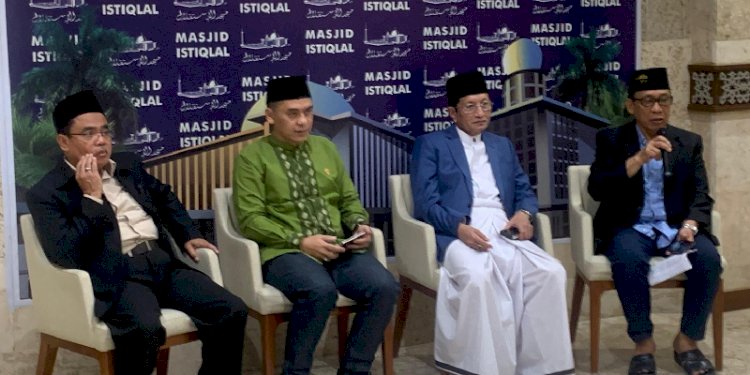 Wakil Menteri Agama (Wamenag) Saiful Rahmat Dasuki, saat jumpa pers di Istiqlal, Jakarta Pusat, pada Selasa sore (9/4)/RMOL