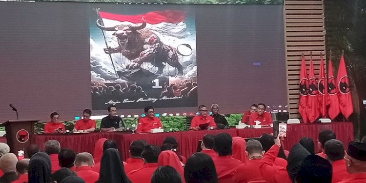 Rapat Koordinasi Nasional (Rakornas) Persiapan Pilkada di kantor DPP PDIP, Menteng, Jakarta Pusat, Senin malam (22/4)/RMOL