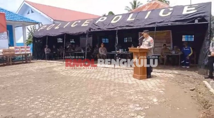 Kapolda Bengkulu, Irjen Pol Armed Wijaya saat menyampaikan sambutan/RMOLBengkulu