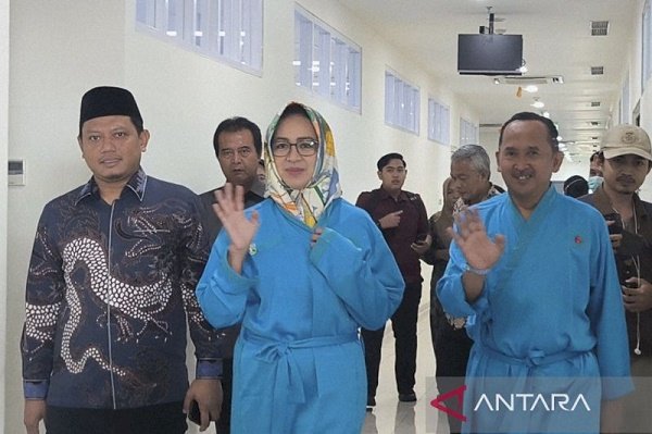 Pasangan Calon Gubernur Banten dan Wakil Gubernur Airin Rachmi Diany -Ade Sumardi jalani tes kesehatan. Foto: Antara