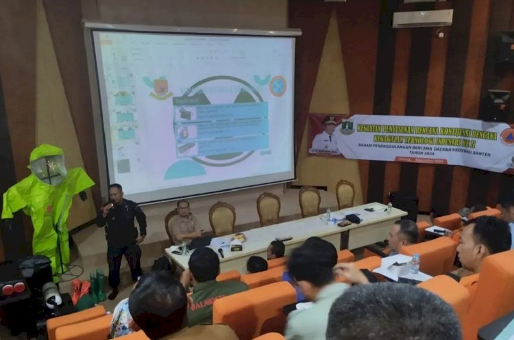 ilustrasi - Penyusunan rencana kontigensi bencana kegagalan teknologi industri oleh Badan Penanggulangan Bencana Daerah (BPBD) Provinsi Banten di Serang, Selasa (10/9/2024). (ANTARA/Devi Nindy)