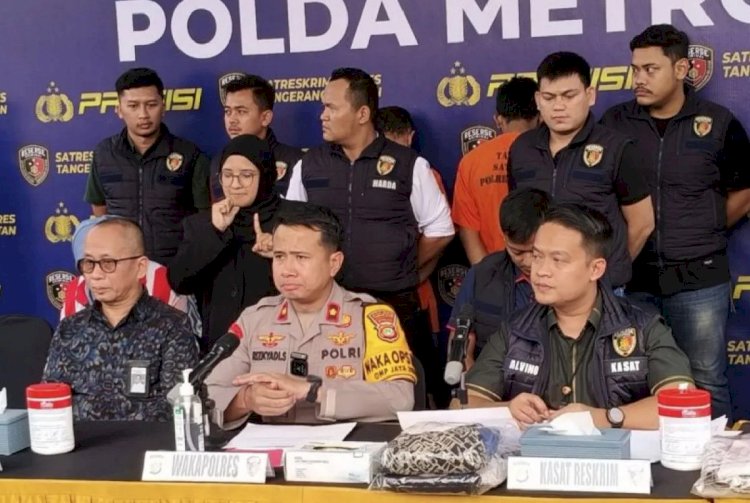 ilustrasi - Wakapolres Tangerang Selatan, Kompol Rizkyadi Saputro saat konferensi pers di Polres Tangerang Selatan, Kamis (3/10/2024) (ANTARA/HO-Humas Polres Tangerang Selatan)