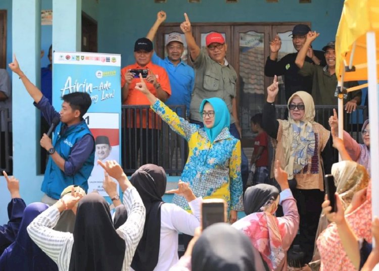 ilustrasi - Calon gubernur Banten Airin Rachmi Diany di Cilegon, Selasa (1/10/2024). ANTARA/HO-Tim Airin-Ade