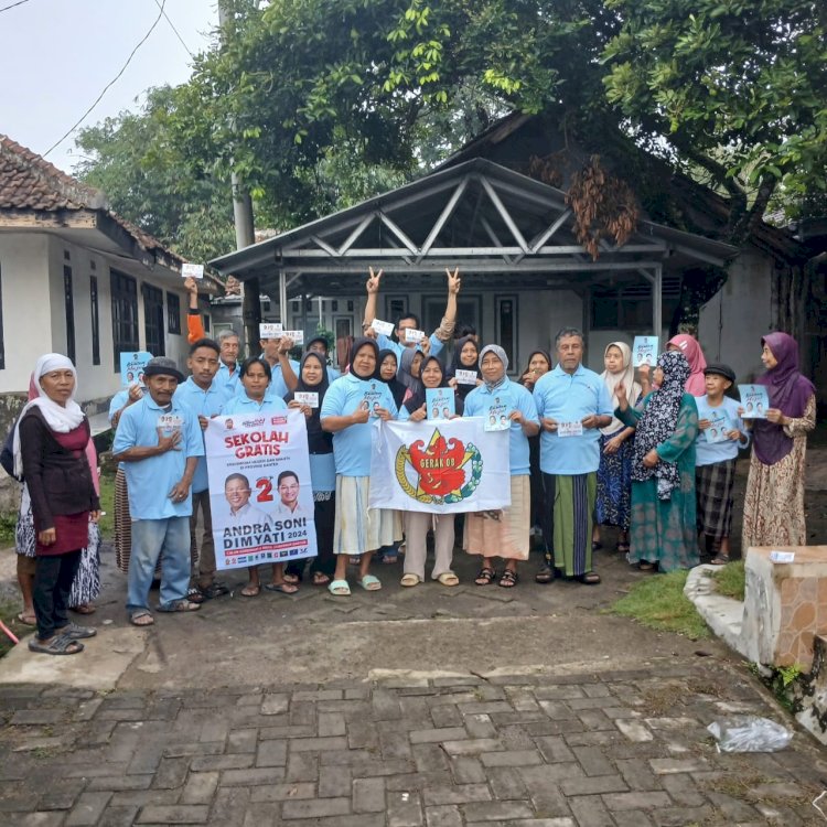 Deklarasi Relawan Gerak 08 dukung Andra Soni di Pilgub Banten. Foto: Rmolbanten