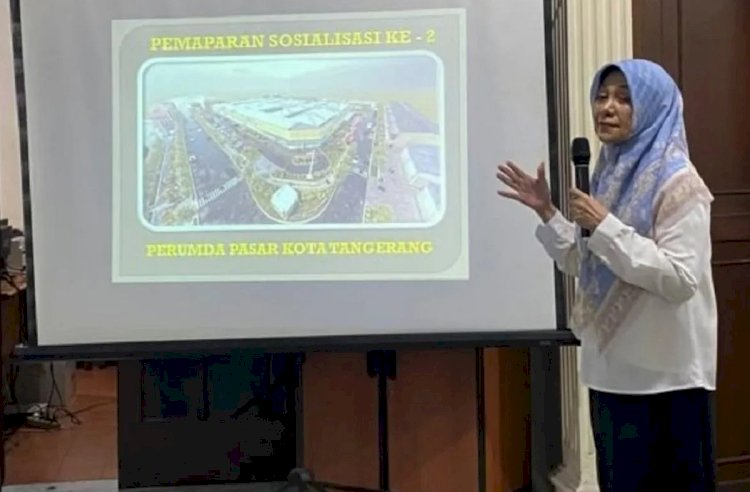 ilustrasi - Direktur Utama Perumda Pasar Kota Tangerang Titien Mulyati saat menjelaskan mengenai tahapa revitalisasi. ANTARA/HO-Pemkot Tangerang
