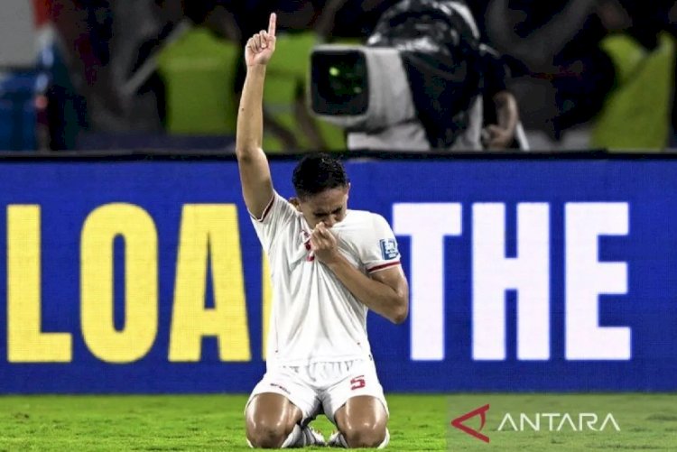 ilustrasi - Pesepak bola Timnas Indonesia Rizky Ridho Ramadhani seusai melawan Timnas Arab Saudi pada pertandingan Grup C putaran ketiga Kualifikasi Piala Dunia 2026 Zona Asia di Stadion Utama Gelora Bung Karno, Senayan, Jakarta, Selasa (19/11/2024). ANTARA FOTO/Rivan Awal Lingga/mrh/Spt/am.