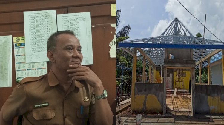 Kolase kantor desa dan Kasi DPMPD Kabupaten Serang (RMOL Banten)