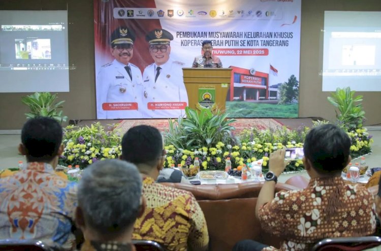 ilustrasi - Wali Kota Tangerang Sachrudin saat memberikan sambutan dalam acara membuka musyawarah kelurahan yang diselenggarakan di Aula Kantor Kecamatan Jatiuwung, Kamis (22/5/2025). ANTARA/HO-Pemkot Tangerang